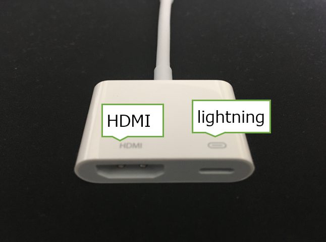 Apple Lightning - Digital AVアダプタの端子部分