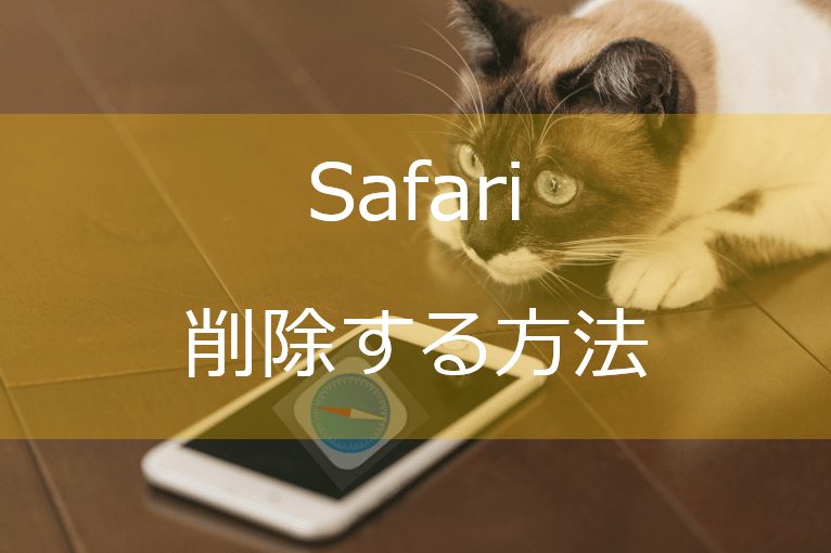IphoneのSafariを消す猫